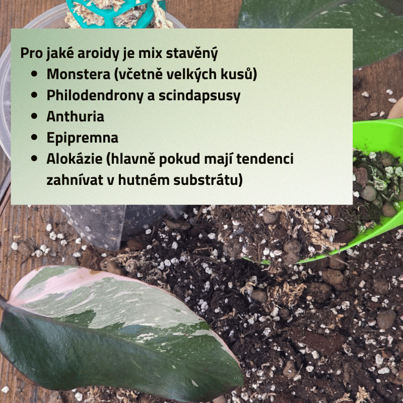 Mix č. 1 Pro pokojovky, které potřebují vzduch mezi kořeny